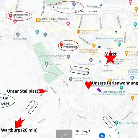 Marktresidenz Eisenach- Stilvolle Maisonette Mit 3 Zimmern Und 2 Baedern Eisenach