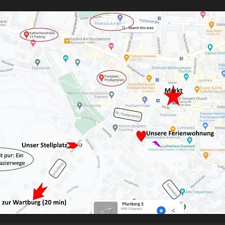 Marktresidenz Eisenach- Stilvolle Maisonette Mit 3 Zimmern Und 2 Baedern Eisenach