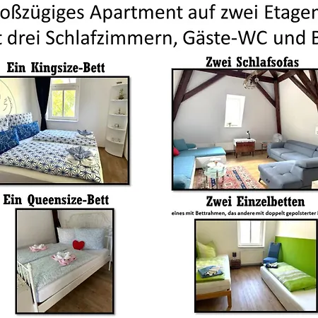 Marktresidenz Eisenach- Stilvolle Maisonette Mit 3 Zimmern Und 2 Baedern *