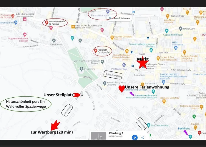 Marktresidenz Eisenach- Stilvolle Maisonette Mit 3 Zimmern Und 2 Baedern Eisenach