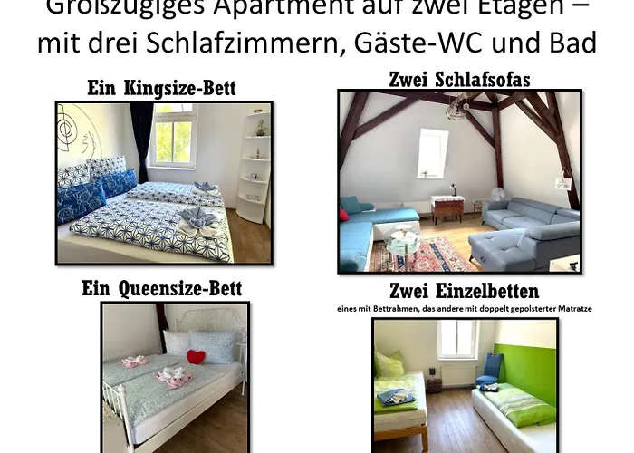 Marktresidenz Eisenach- Stilvolle Maisonette Mit 3 Zimmern Und 2 Baedern *